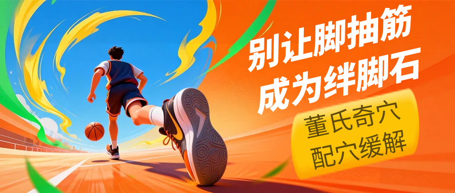 董氏奇穴缓解“脚抽筋”的配穴